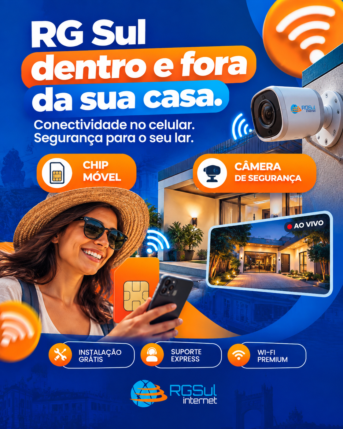 RG Sul dentro e fora da sua casa.